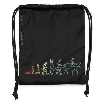 Reitsportler Evolution - Turnbeutel aus Recycling-Material - Schwarz - Vorne