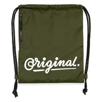 original - Sac à cordon en polyester recyclé - military green - Devant