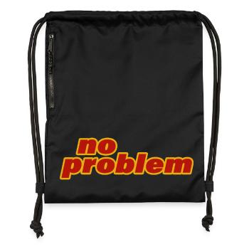 aucun problème - Sac à cordon en polyester recyclé - noir - Devant