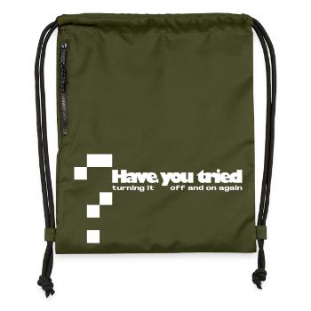 Have you tried... - Gymsac made from recycled material - military green - Front