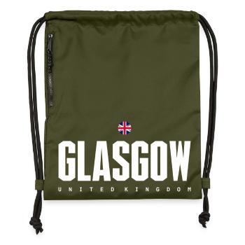 Glasgow - Sac à cordon en polyester recyclé - military green - Devant