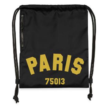 13e arrondissement de PARIS - Sac à cordon en polyester recyclé - noir - Devant