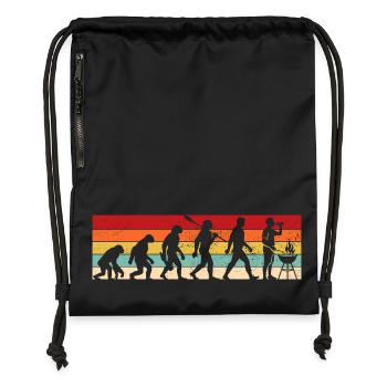 Vintage Evolution - Grillades - Maître du gril - Sac à cordon en polyester recyclé - noir - Devant