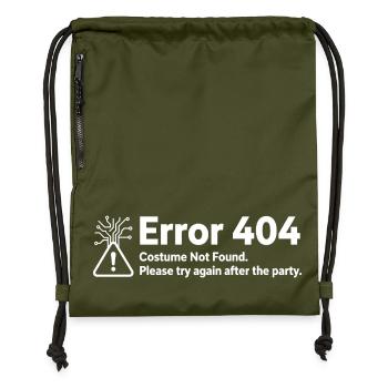 Erreur 404 Costume non trouvé - Sac à cordon en polyester recyclé - military green - Devant