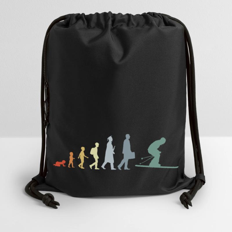 Évolution du ski Sac à cordon en polyester recyclé