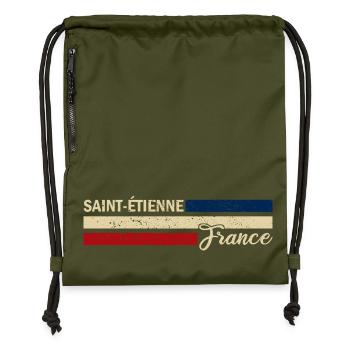 France - Saint-Etienne - France - Flag - Gymsac made from recycled material - military green - Front