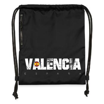 Valencia España Bold Typography - Gymsac made from recycled material - military green - Front