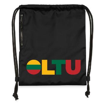 Lithuania - Gymsac made from recycled material - black - Front