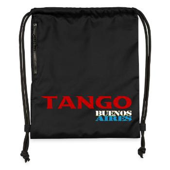 Tango - Sac à cordon en polyester recyclé - noir - Devant