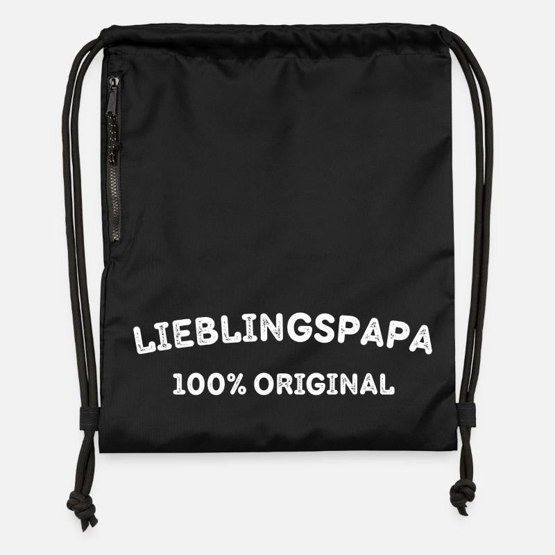 Favourite colour - 100% original - Gymsac made from recycled material - black