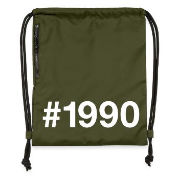 1990 Jahrgang 36 Jahre alt 36. Geburtstag - Turnbeutel aus Recycling-Material - military Green - Vorne