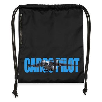 Cargo pilot IL-76 - Turnbeutel aus Recycling-Material - Schwarz - Vorne