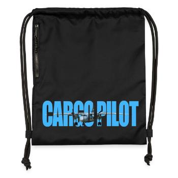 Cargo pilot An-26 - Turnbeutel aus Recycling-Material - Schwarz - Vorne