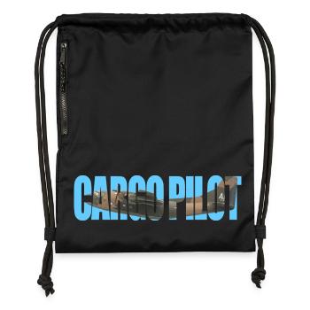 Cargo pilot C-123 - Turnbeutel aus Recycling-Material - Schwarz - Vorne