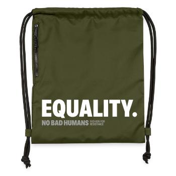 Equality - Gymsac made from recycled material - military green - Front