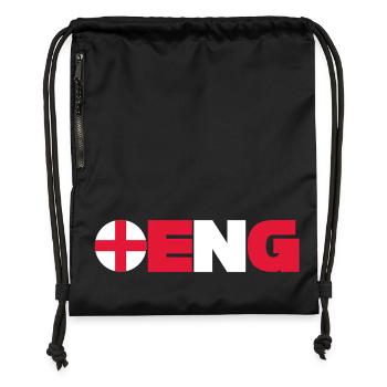 Angleterre - Sac à cordon en polyester recyclé - noir - Devant