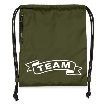 Team Banderole - Gymsac made from recycled material - military green - Front