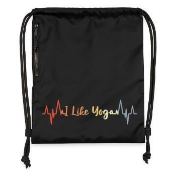 Yoga Heart Palpitations - Gymsac made from recycled material - black - Front