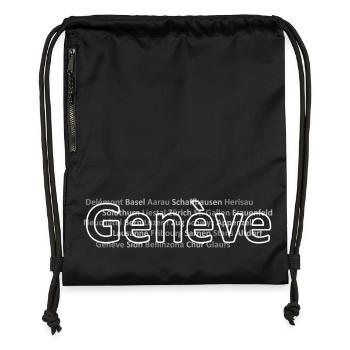 Schweizer Städte Genève - Turnbeutel aus Recycling-Material - military Green - Vorne