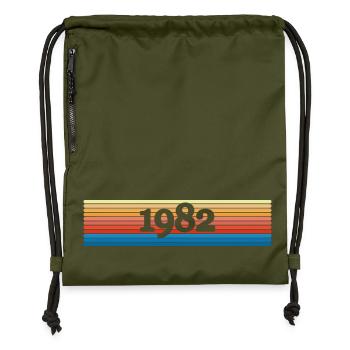 1982 - Gymsac made from recycled material - military green - Front