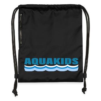 AQUAKIDS - Sac à cordon en polyester recyclé - noir - Devant