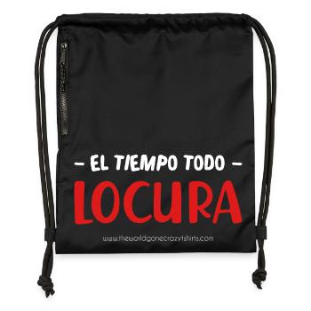 Madness (dark) - Gymsac made from recycled material - black - Front