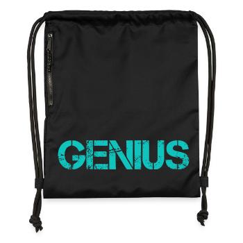 Génie - Sac à cordon en polyester recyclé - noir - Devant