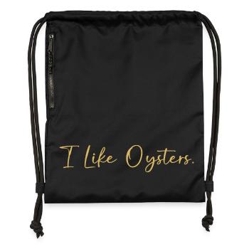 Oysters - Gymsac made from recycled material - black - Front