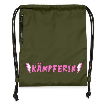 Combattant - Sac à cordon en polyester recyclé - military green - Devant