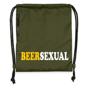 beersexual - Gymsac made from recycled material - military green - Front
