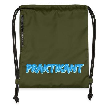 Geschenk für Praktikant - Turnbeutel aus Recycling-Material - military Green - Vorne