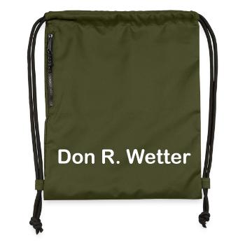 Don R. Wetter - Turnbeutel aus Recycling-Material - military Green - Vorne