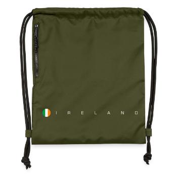 Ireland flag - Gymsac made from recycled material - military green - Front