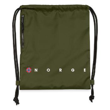 Drapeau de Norvège - Sac à cordon en polyester recyclé - military green - Devant