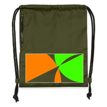 Restez sur la balle! - Sac à cordon en polyester recyclé - military green - Devant