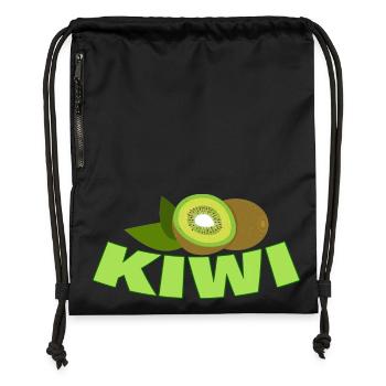 KIWI - Sac à cordon en polyester recyclé - noir - Devant