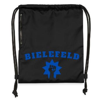 Bielefeld - Turnbeutel aus Recycling-Material - Schwarz - Vorne