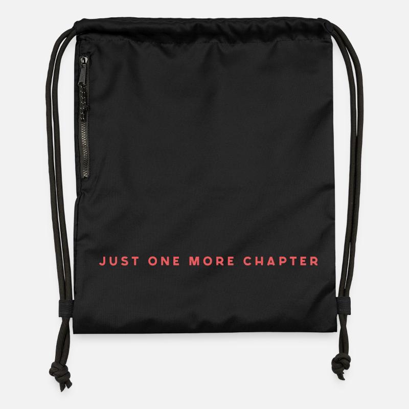Juste un chapitre de plus - Sac à cordon en polyester recyclé - noir