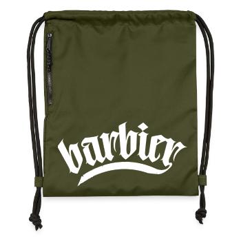 barbier haar bart barber rasieren männer barber - Turnbeutel aus Recycling-Material - military Green - Vorne