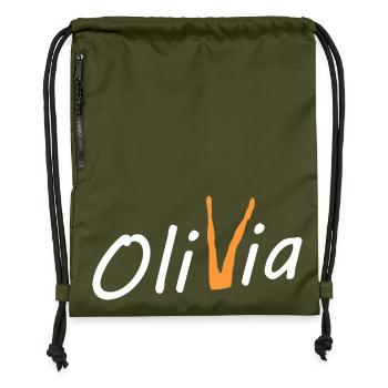 Olivia Bein - Gymsac made from recycled material - military green - Front