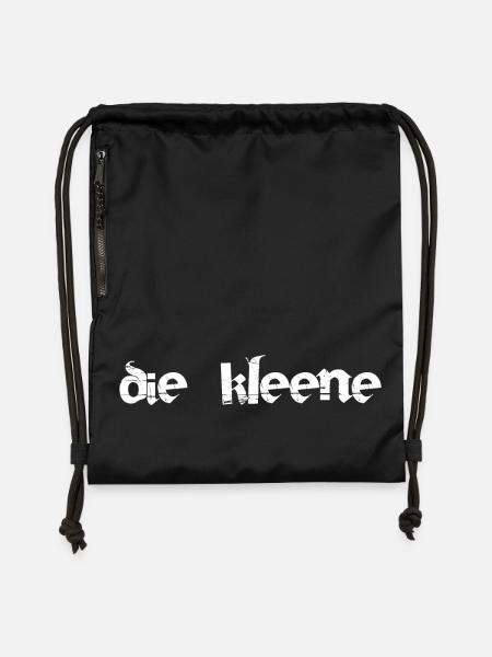 Die Kleene - Turnbeutel aus Recycling-Material - Schwarz