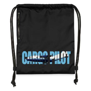 Cargo pilot An-12 - Turnbeutel aus Recycling-Material - Schwarz - Vorne
