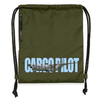 Cargo pilot C-133 - Turnbeutel aus Recycling-Material - military Green - Vorne