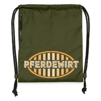 Gardien de chevaux - Sac à cordon en polyester recyclé - military green - Devant