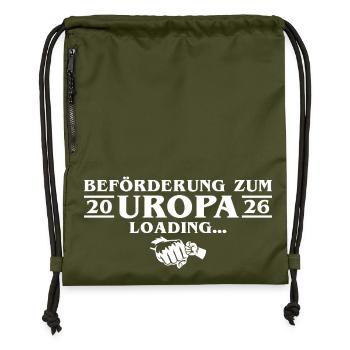 Annonce de la grossesse - Arrière-grand-père en devenir 2026 - Sac à cordon en polyester recyclé - military green - Devant