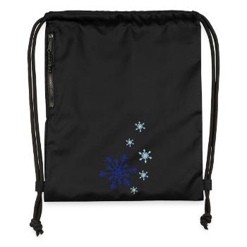 Snowflakes falling - Turnbeutel aus Recycling-Material - Schwarz - Vorne
