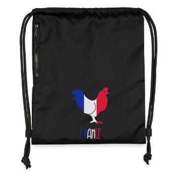 France Français Française French Frankreich - Sac à cordon en polyester recyclé - noir - Devant