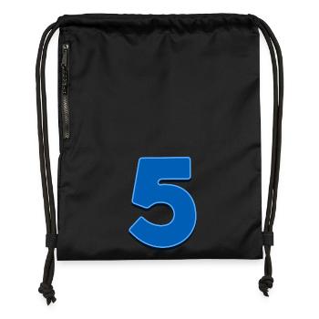 5 - Gymsac made from recycled material - black - Front