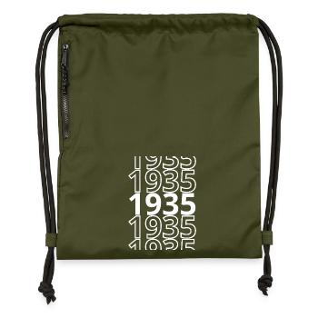 1935 1935 1935 - Turnbeutel aus Recycling-Material - military Green - Vorne