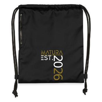Matura 2026 - Gymsac made from recycled material - black - Front